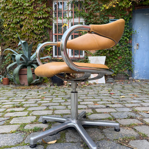 Drehstuhl Chrom Leder von Olymp