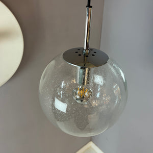 Kugellampe Einschlussglas Chrom von Glashütte Limburg