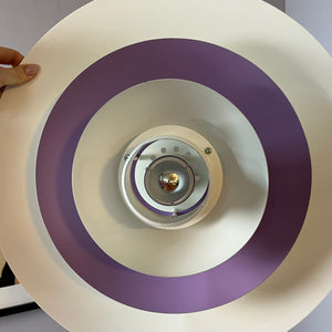 Lamellenlampe weiß lila von Formlight