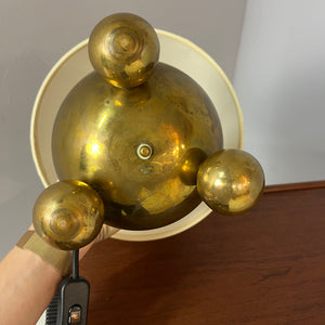 Kugeltischlampe Messing von Gusums Bruk aus Schweden