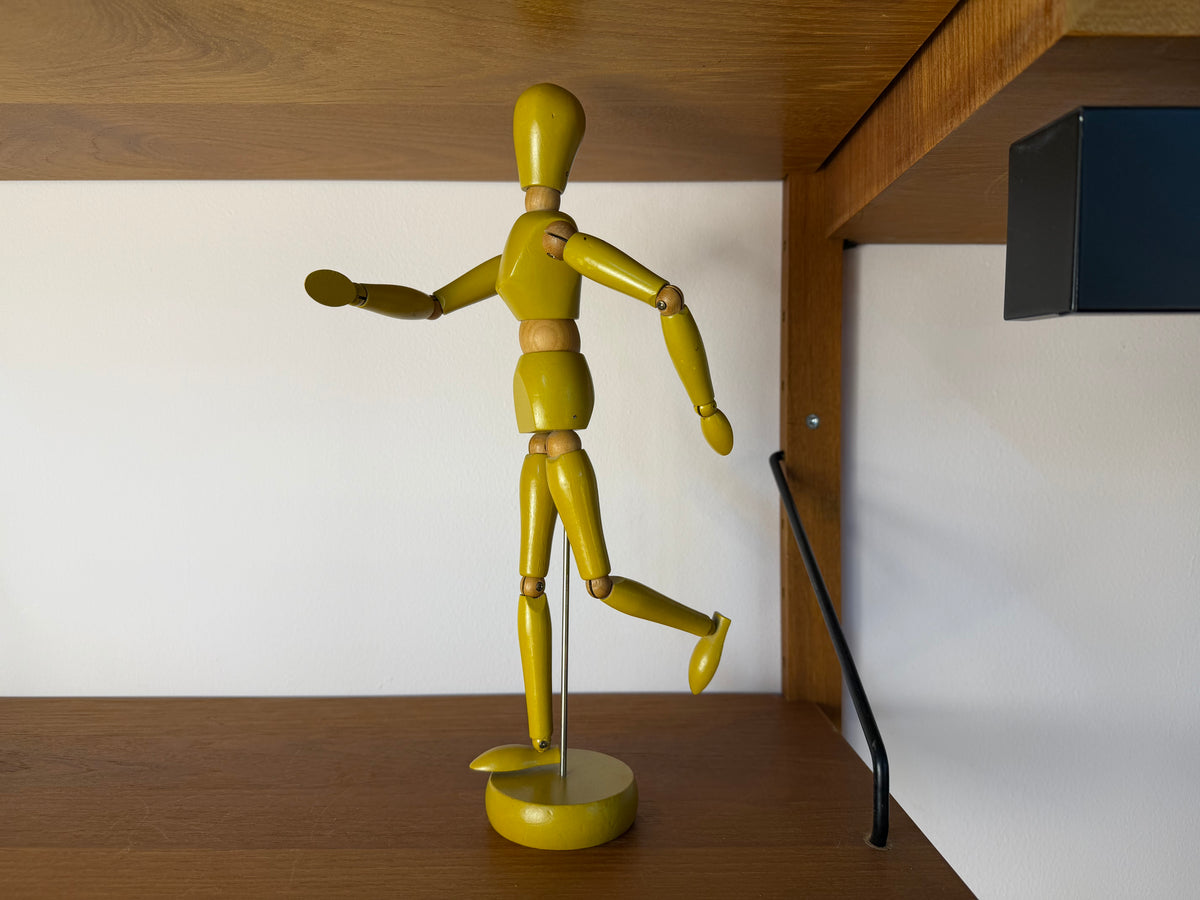 Mannequin Modellfigur gelb aus Dänemark