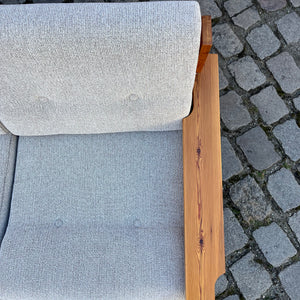 3-Sitzer Sofa beige grau Safari Style