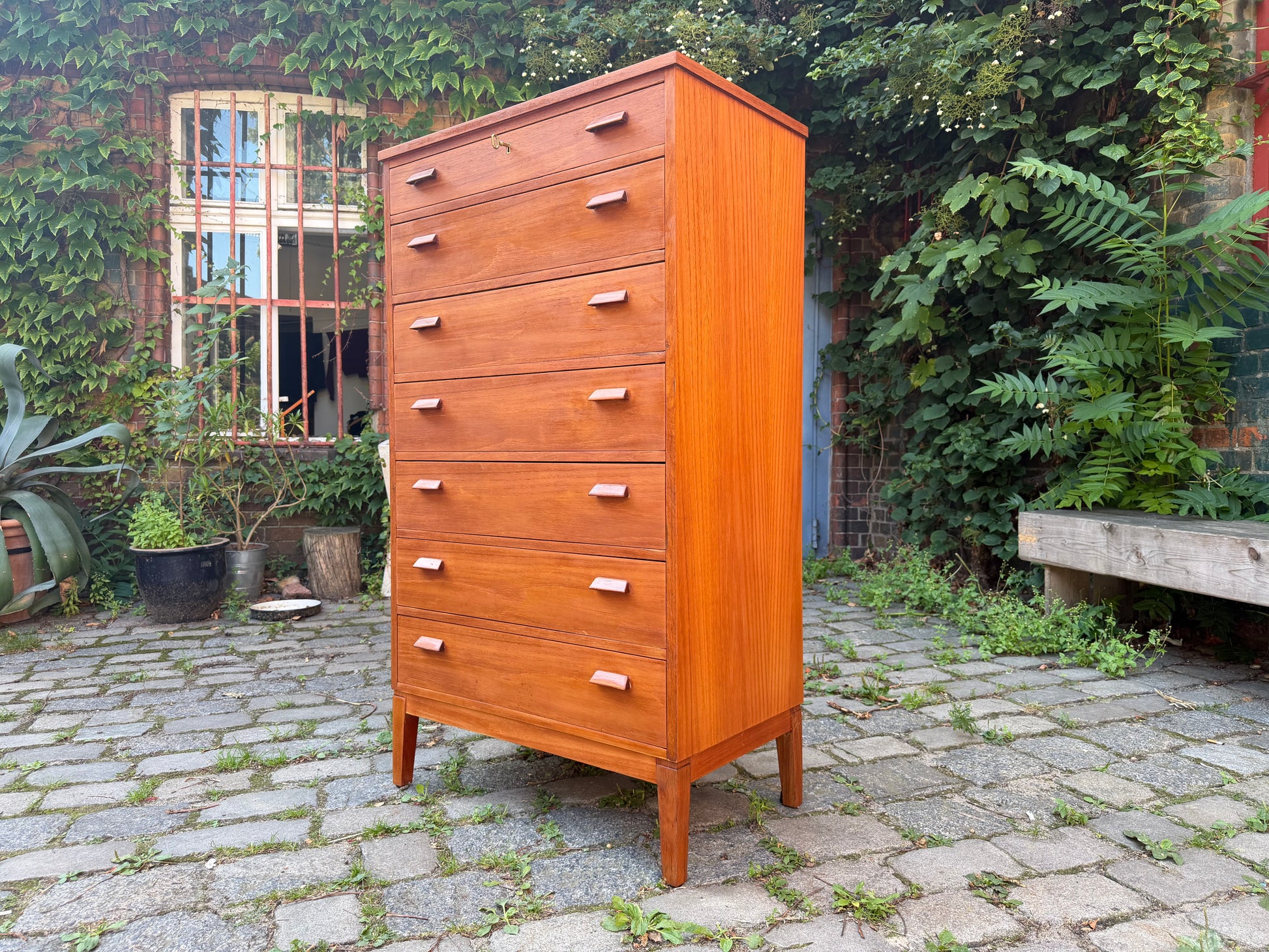 Tallboy Kommode Teak aus Dänemark