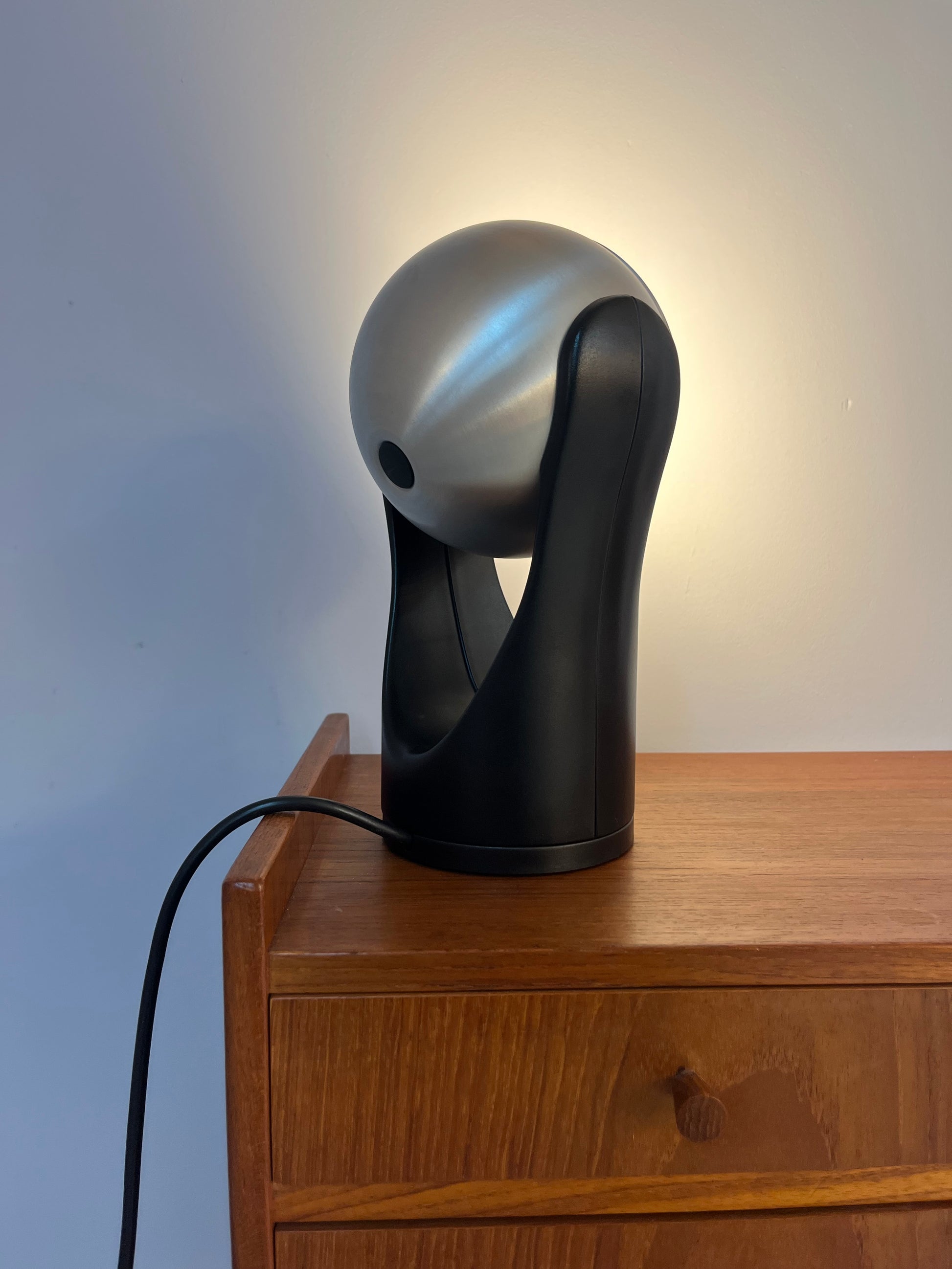 Touch-Lampe Sensorette schwarz Alu von Insta 70er