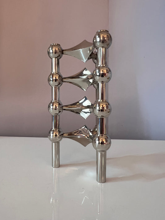 Set 4 Stück Modularer Kerzenständer Stück Stoff & Nagel