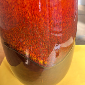 Bodenvase braun rot von Scheurich West Germany