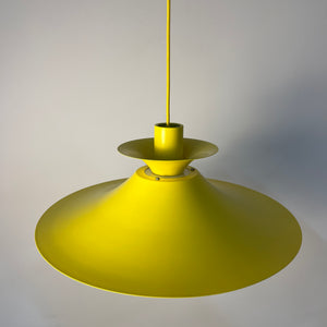 Lamellenlampe neu lackiert gelb aus Dänemark