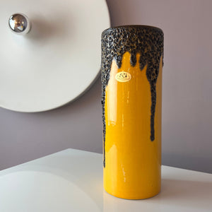 Vase Fat Lava  301-25 gelb von Riffarth Keramik