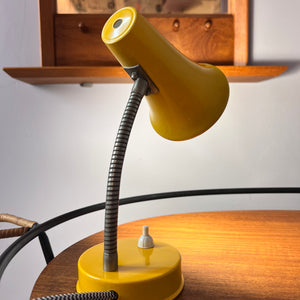 Tischlampe gelb 50er