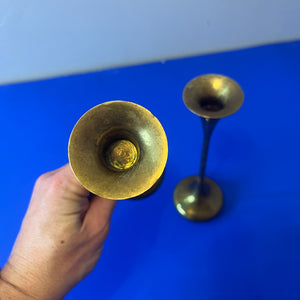 Set: 2x Kerzenständer Messing