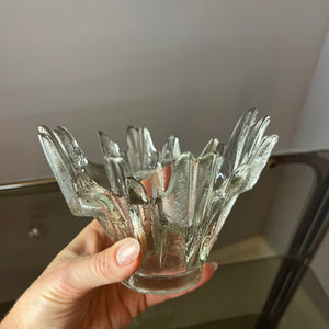 Kerzenhalter Revontulet Glas von Tauno Wirkkala für Humppila