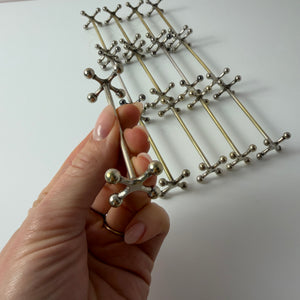 Set: 13x Besteckablage versilbert