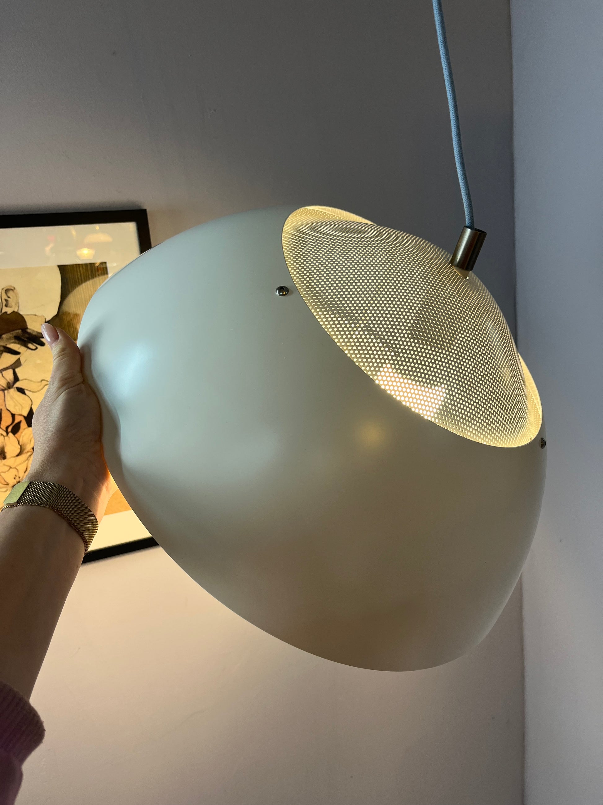 Hängelampe Safari weiß von Christian Hvidt für Nordisk Solar