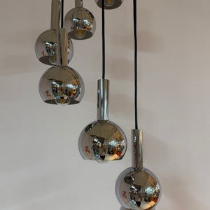 Kaskadenlampe 7-flammig Chrom von Richard Essig