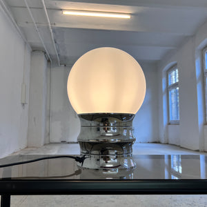 Tischlampe Chrom Opalglas von VEB NARVA