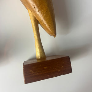 Set: 2 Kraniche Holz