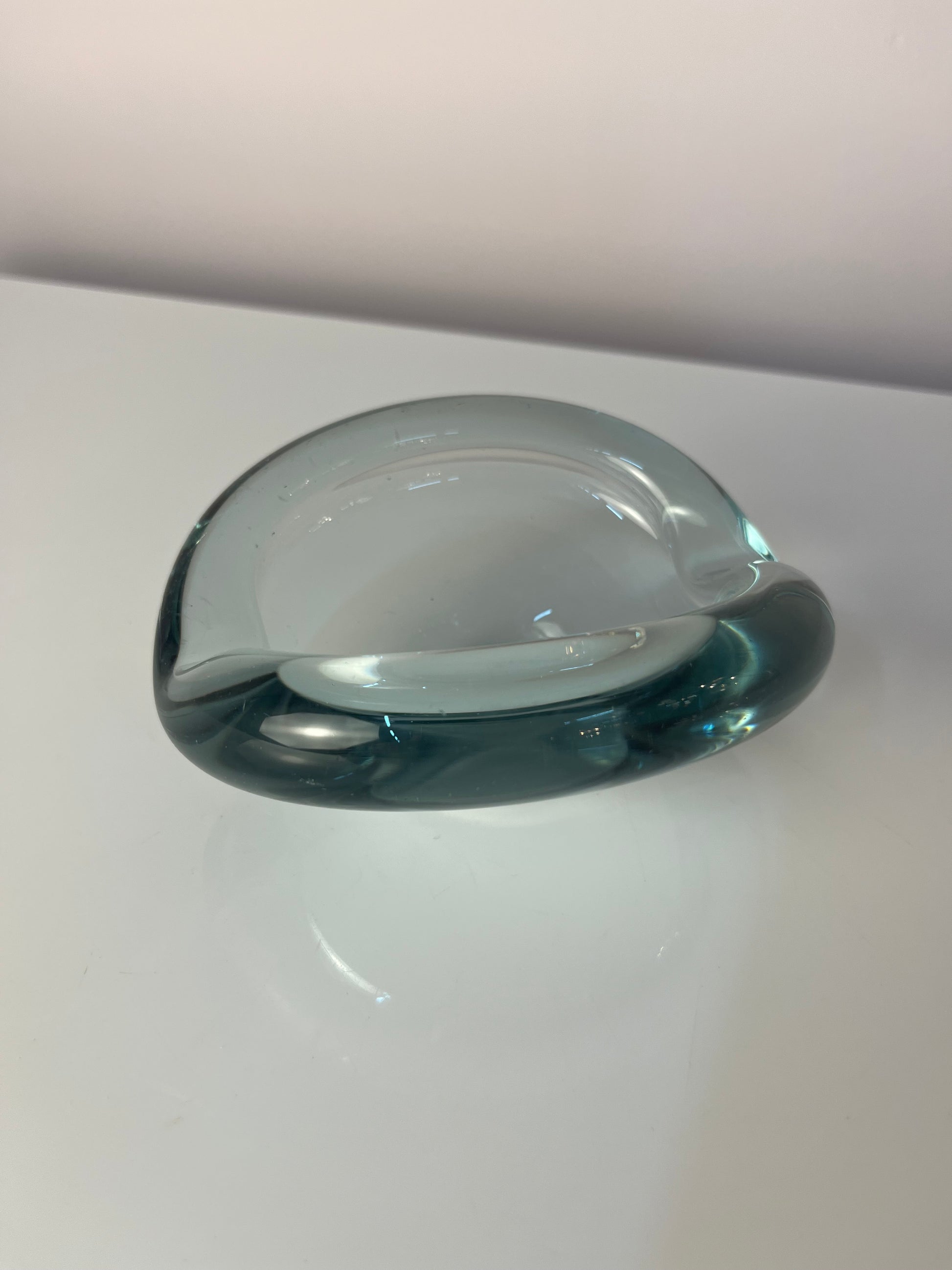 Aschenbecher hellblau Glas von Per Lütken von Holmegaard