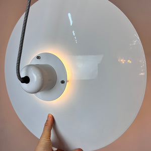 Lamellenlampe weiß Hochglanz