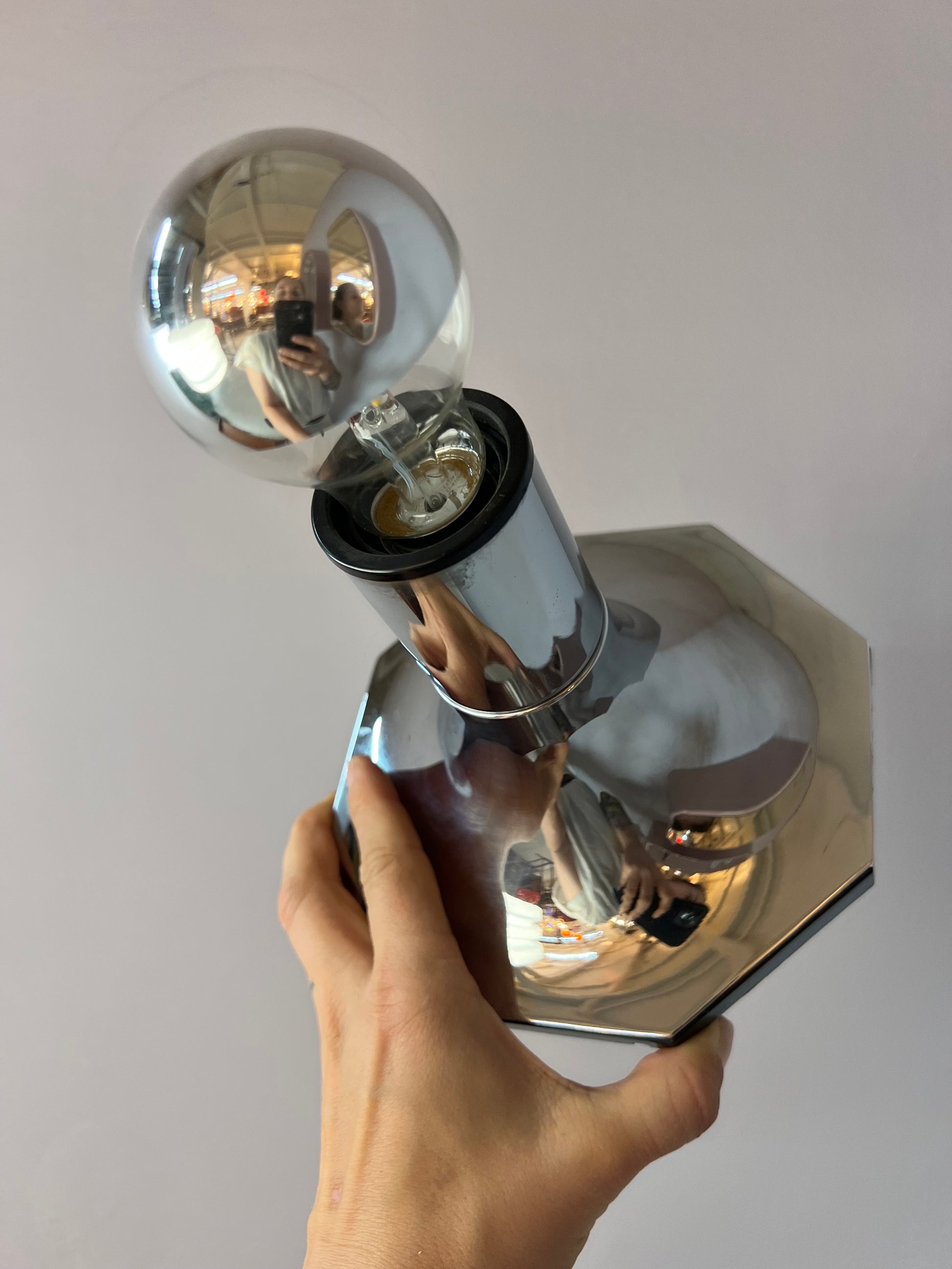 Kopfspiegel Wandlampe 6606/09 von STAFF