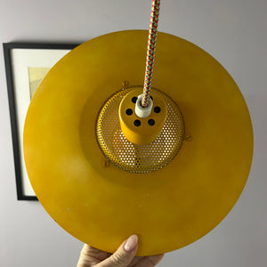 Lamellenlampe gelb aus Dänemark