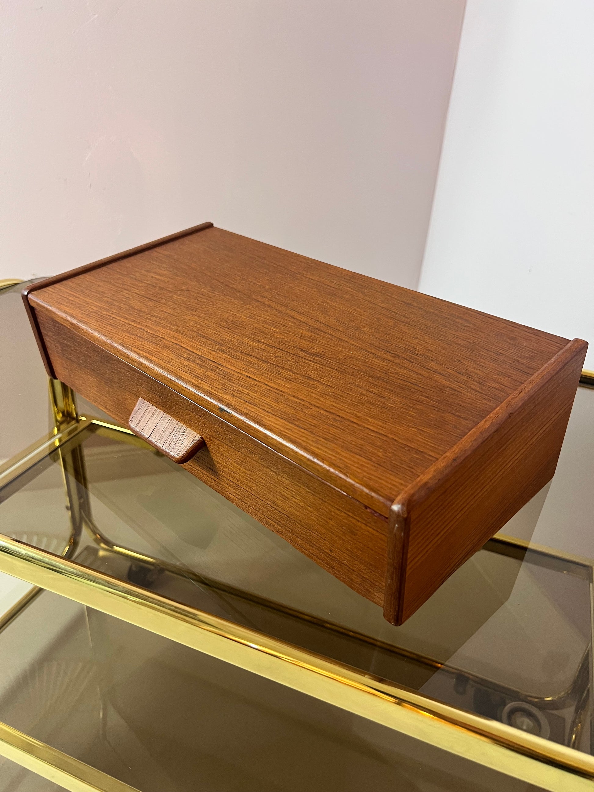 Wandregal Schublade Teak