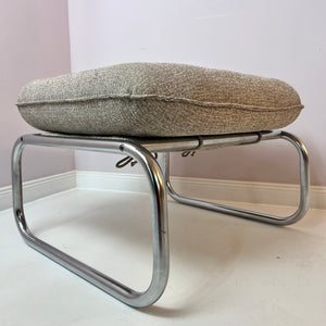 Hocker Halina beige Chrom von Hellerau