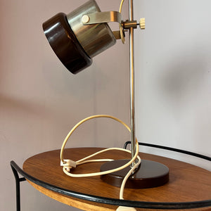 Tischlampe braun 70er