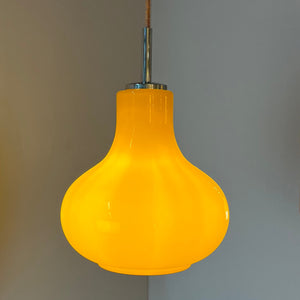 Hängelampe gelb Glas