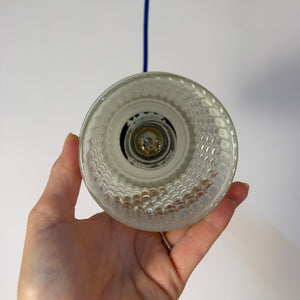 Hängelampe Glas Messing aus Dänemark