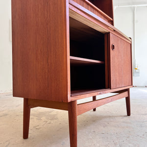 Bücherregal Teak mit Sekretär & Ausziehplatte von Johannes Sorth für Nexø