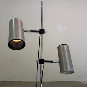 Stehlampe silber von Arnold Berges für Staff