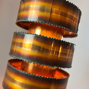 Brutalistische Kupfer Hängelampe von Svend Aage Holm Sørensen for Holm-Sørensen & Co