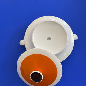 Porzellanservice orange braun von Eschenbach Bavaria