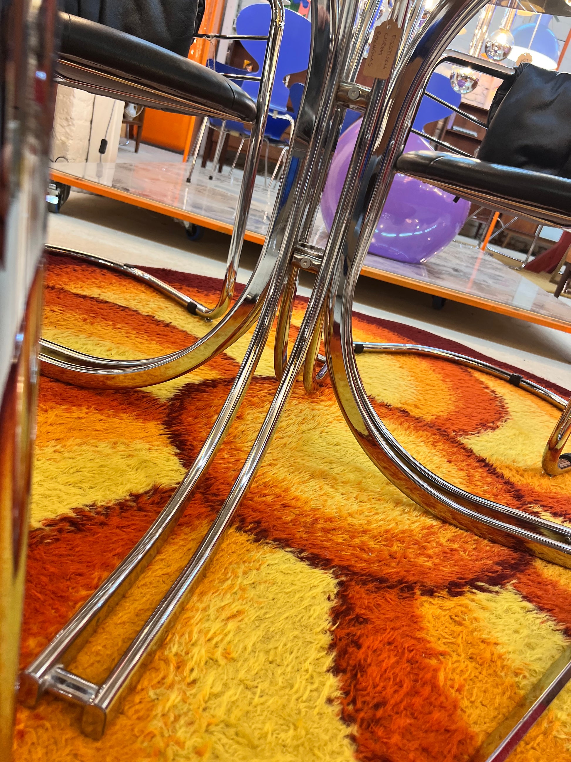 Esstisch Glas Chrom