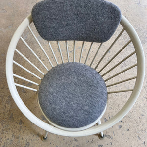 Circle Chair weiß von Yngve Ekström für Swedese