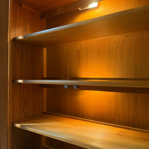 Rundbogen Vitrine Teak von Dyrlund