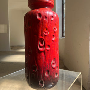 Bodenvase 288-40 rot von Scheurich West Germany