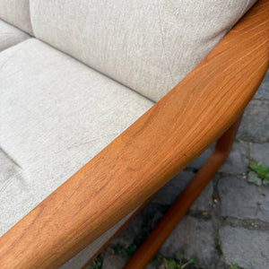 3-Sitzer Sofa Teak Wolle von Holstebro Møbelfabrik