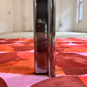 Ovaler Esstisch Rauchglas Chrom