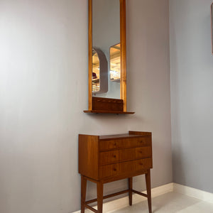 Set: Kommode mit Spiegel Teak