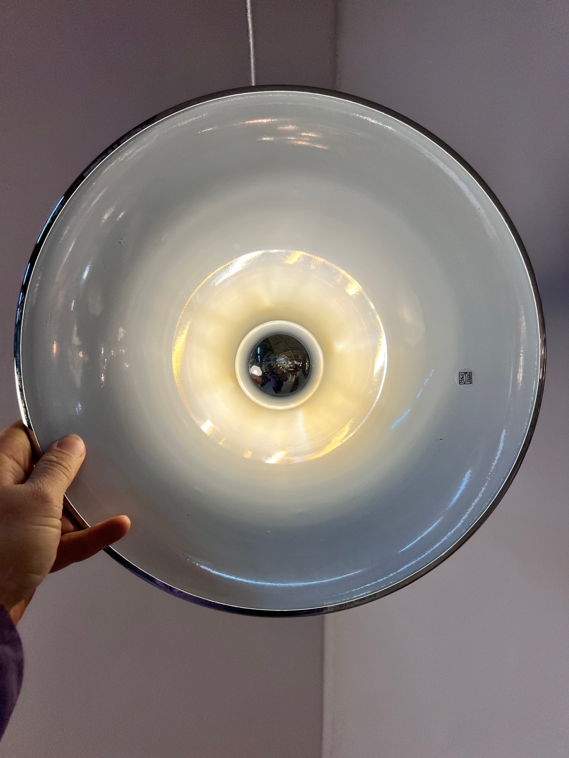 Trichterlampe Chrom Halo Tech Design