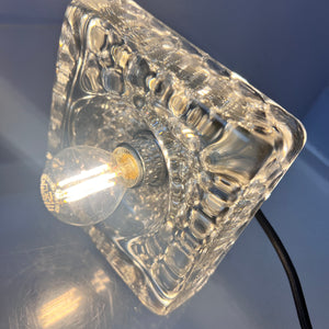 Wandlampe Ice Cube Glas Chrom