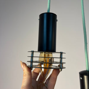 Set: 2x Lamellenlampe schwarz aus Dänemark