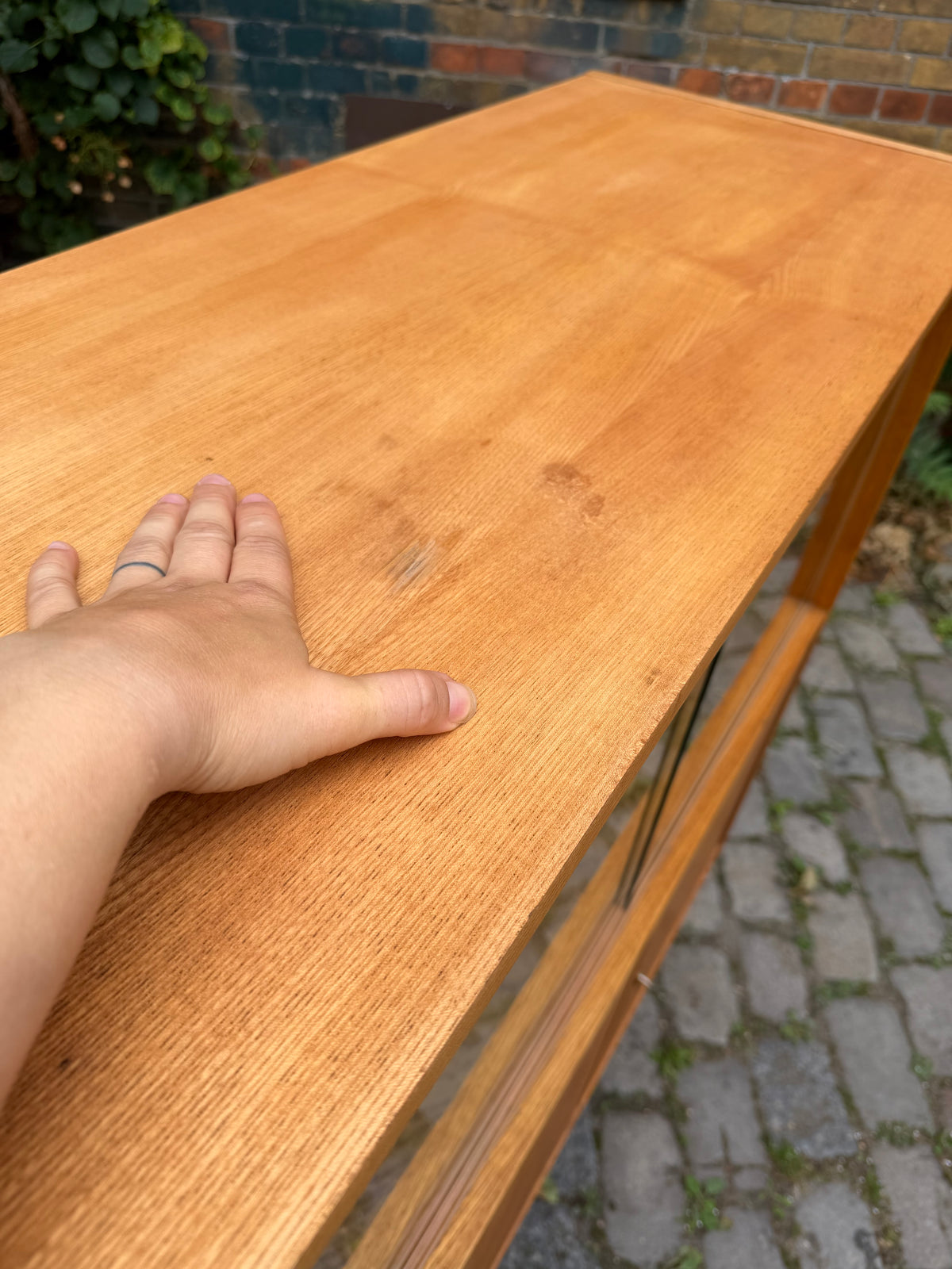 Highboard Typ 602/G Esche von Franz Ehrlich für Hellerau