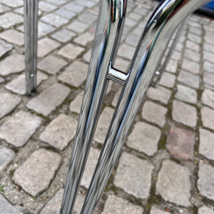 Runder Esstisch Rauchglas Chrom Ø 99,5 cm