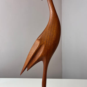 Kranich Figur Teak aus Dänemark