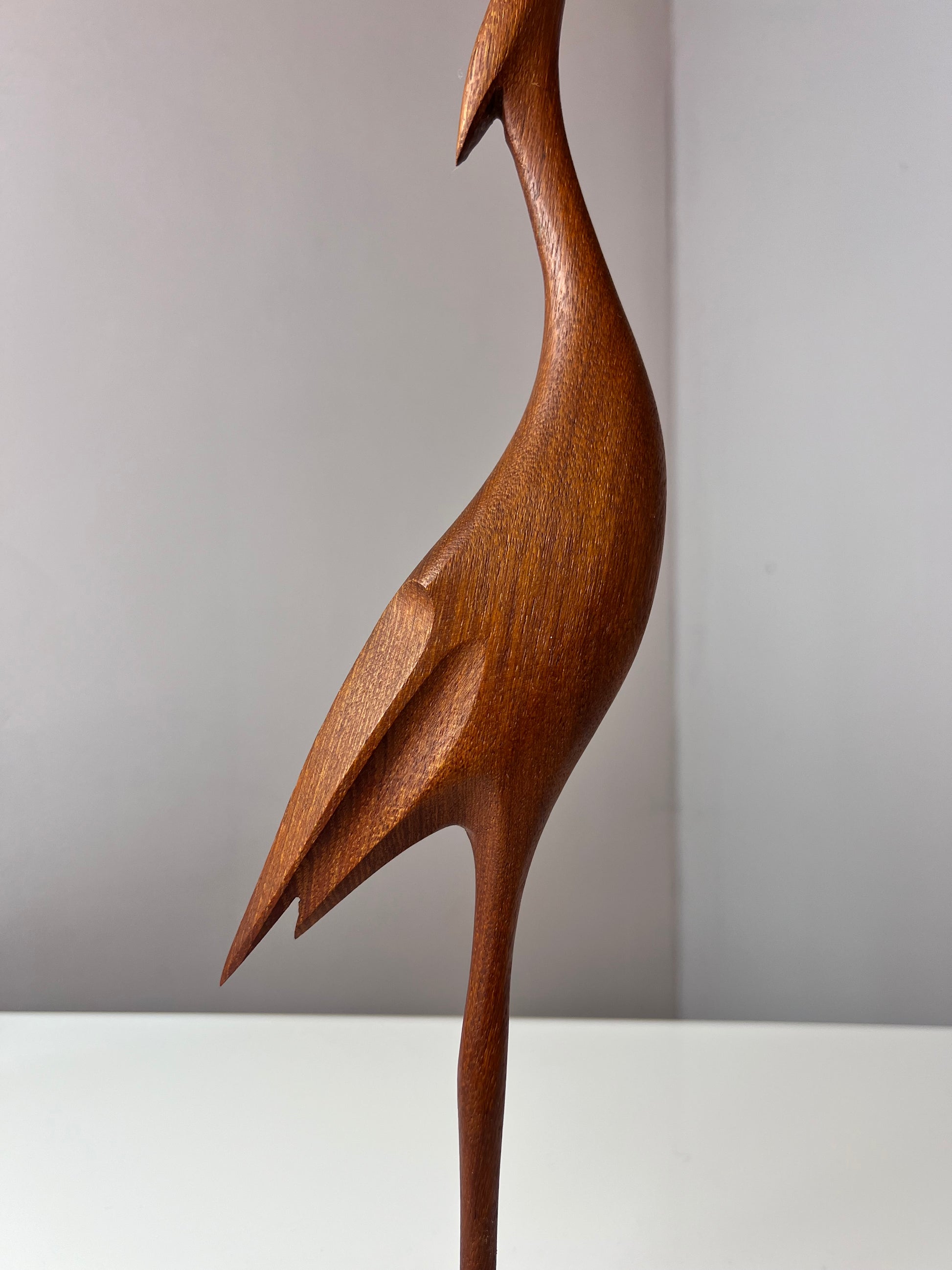 Kranich Figur Teak aus Dänemark