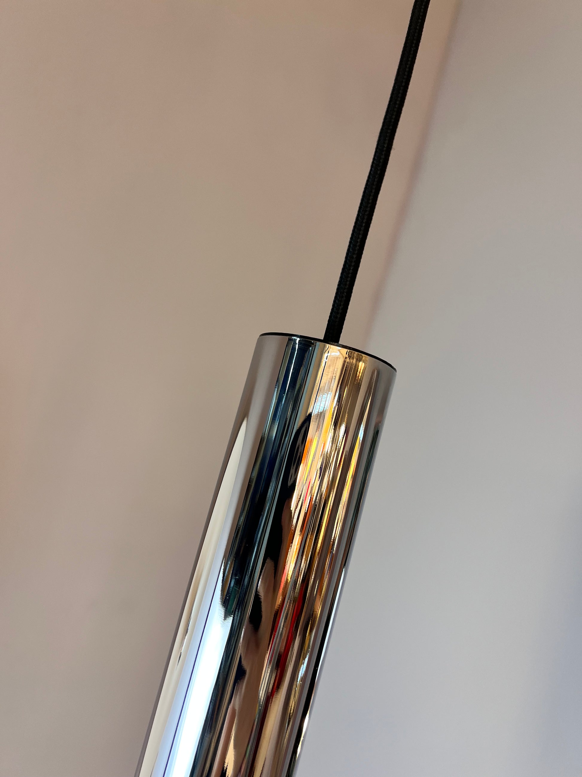 Hängelampe Big Globe Chrom 59 cm von Motoko Ishii für STAFF