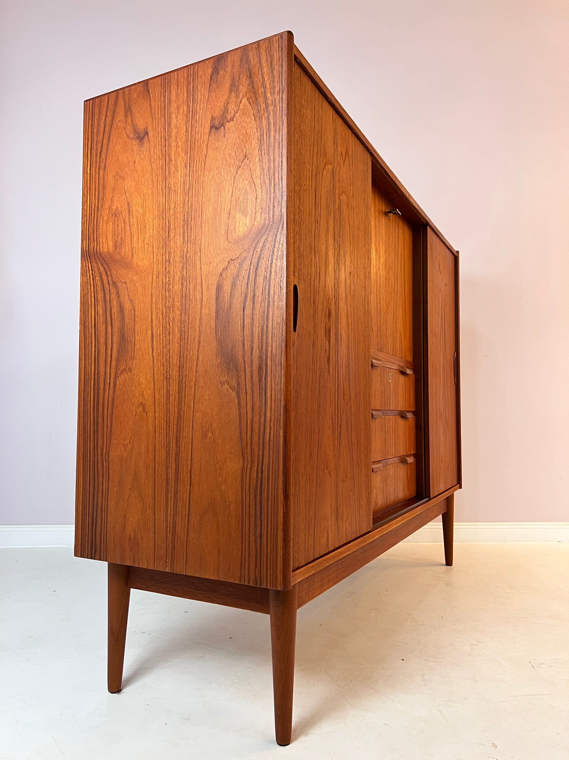 Highboard Teak von Tibergaard aus Dänemark