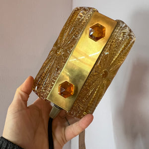 Wandlampe Glas Messing von Vitrika